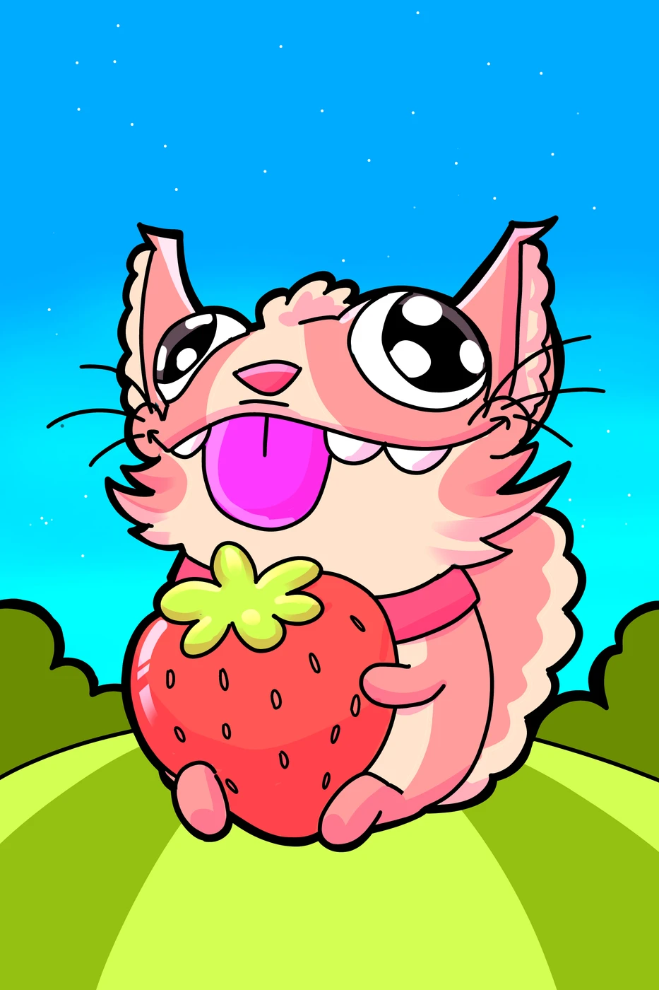 “TOUCHING GRASS WITH MY BERRY”